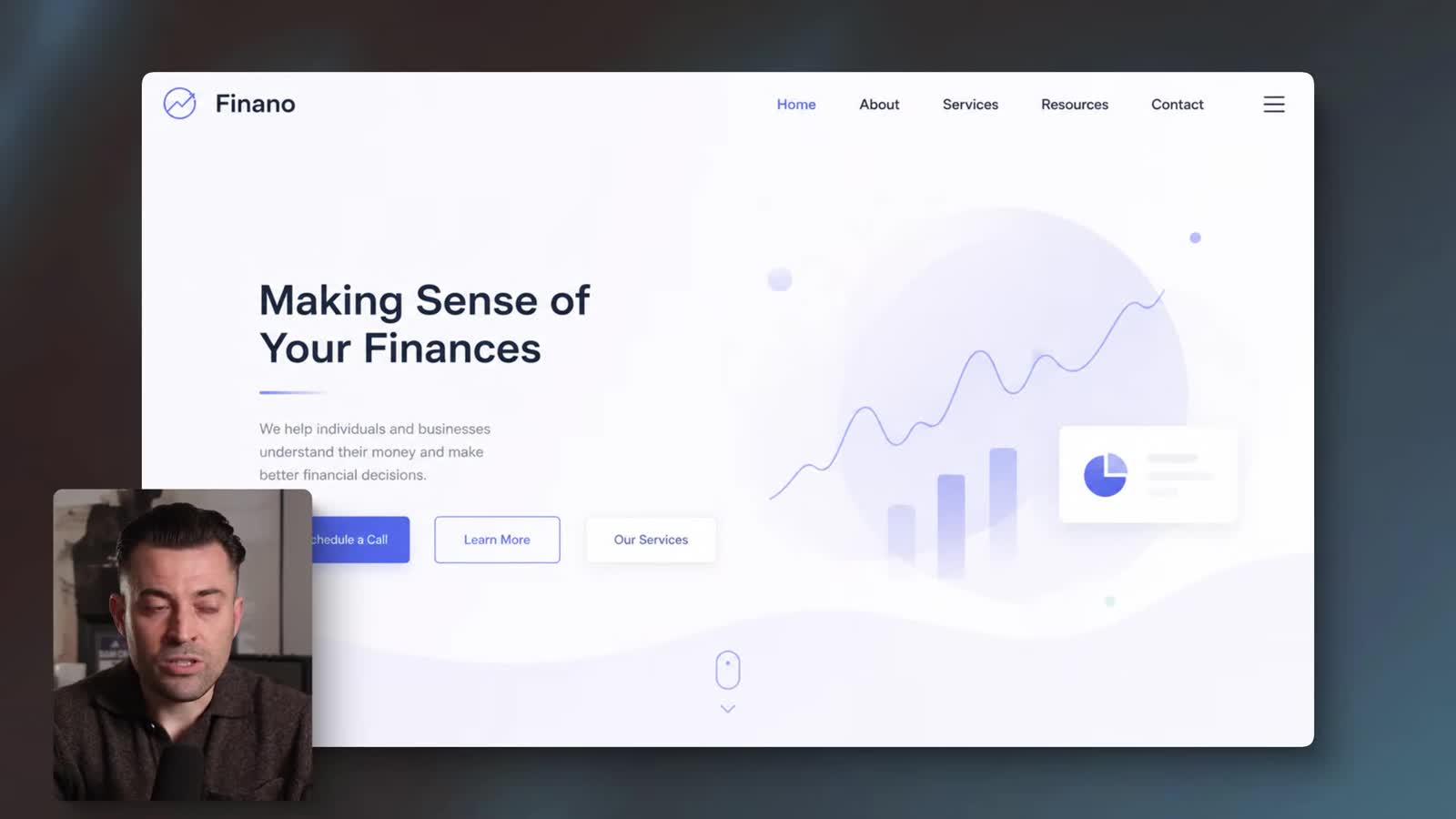Row 36: Finano, the lime finance pages, two quiet editorial pages, Harmony by Design